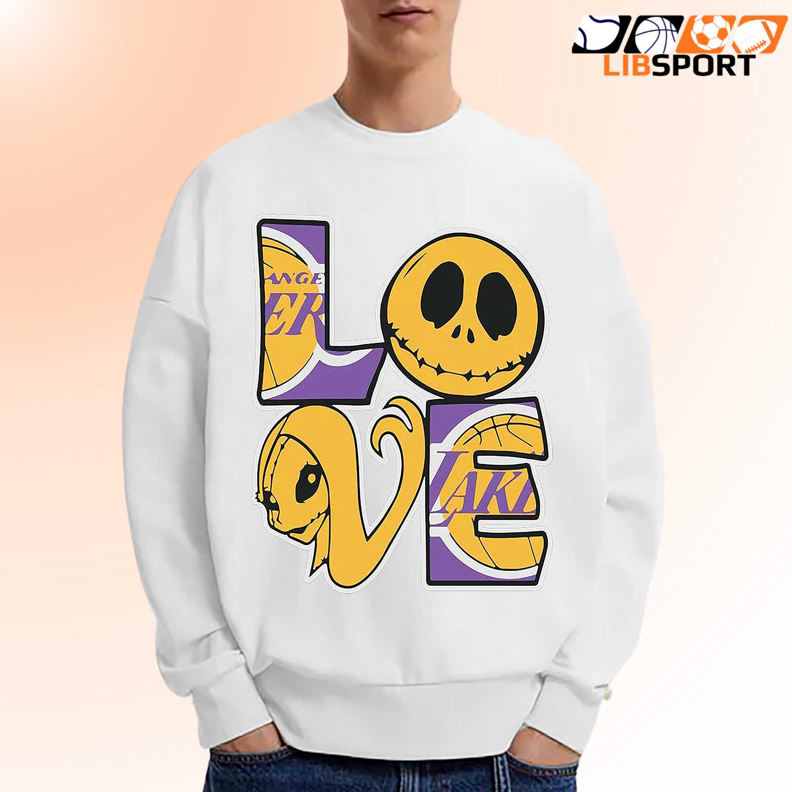 Jack Skellington Sally Lakers T Shirt, Halloween Basketball Tee, Streetwear Unisex Shirt